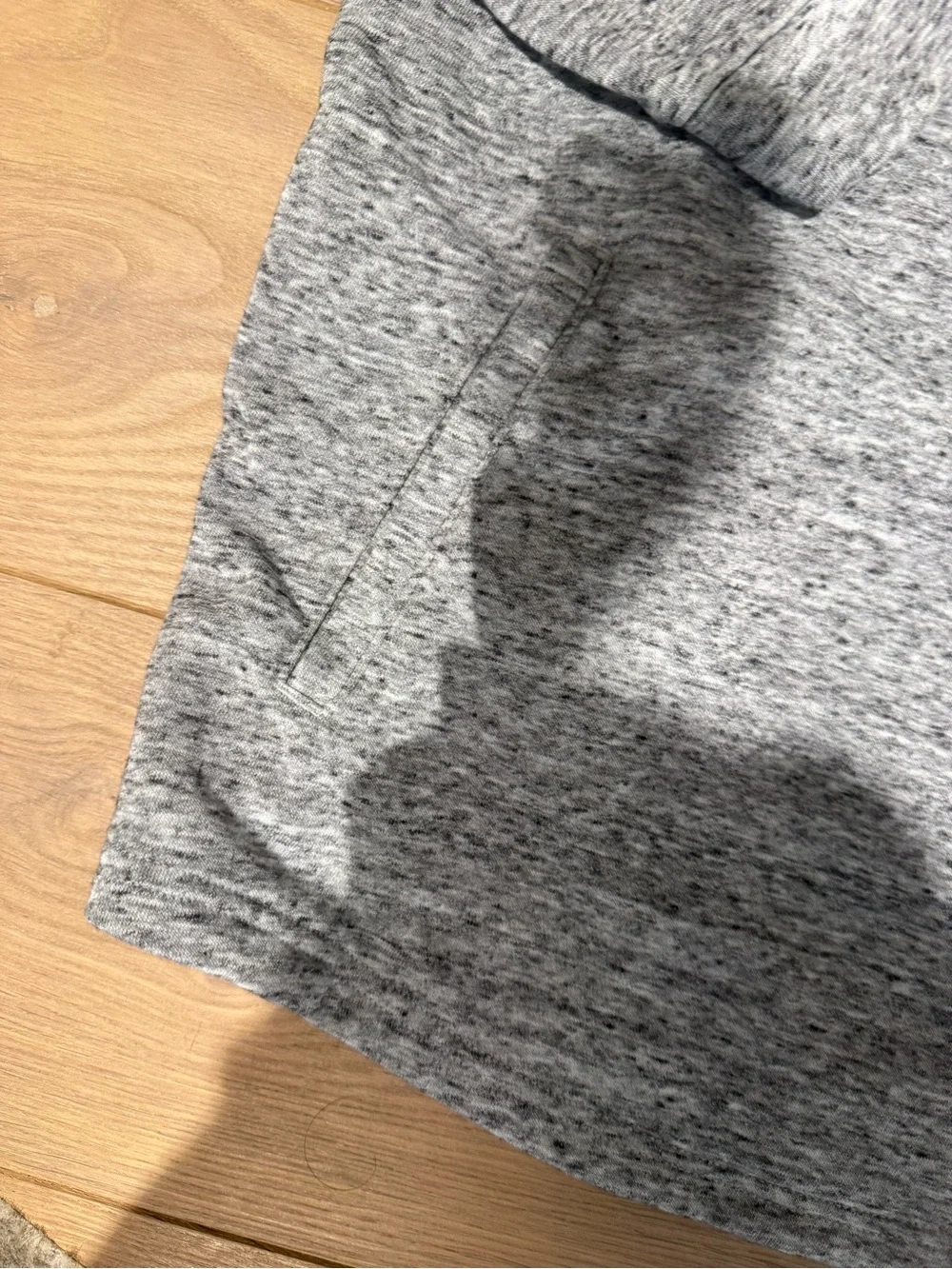 Under Armour Youth Gray Marled Hooded Pullover